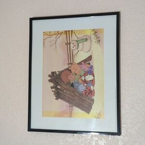 Disney Exclusive Commemorative 2003 Lithograph Winnie The Pooh Framed/Glass